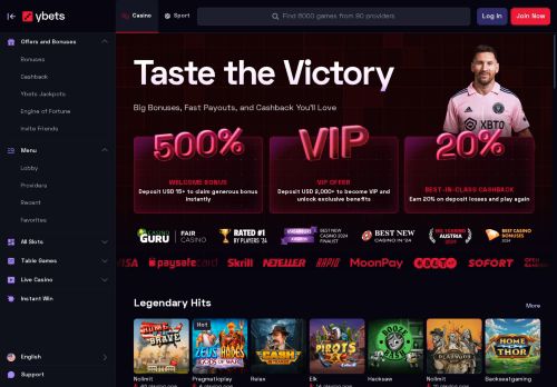 Recensione del casinò Ybets: è sicuro giocare?